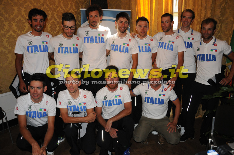 Mondiali Toscana 2013 - Presentazione nazionali italiana strada