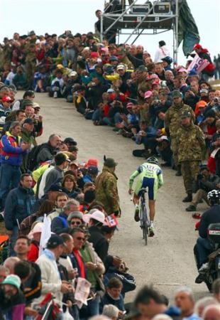 Pellizotti sul Plan de Corones, Giro 2008 (www.ciclonews.it)